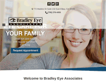 Tablet Screenshot of bradleyeye.com
